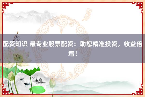 配资知识 最专业股票配资：助您精准投资，收益倍增！