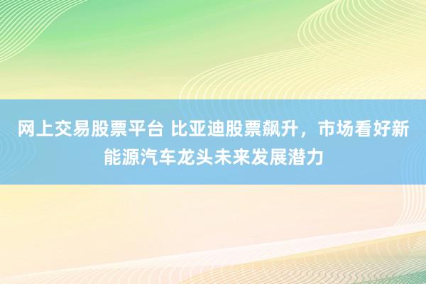 网上交易股票平台 比亚迪股票飙升，市场看好新能源汽车龙头未来发展潜力