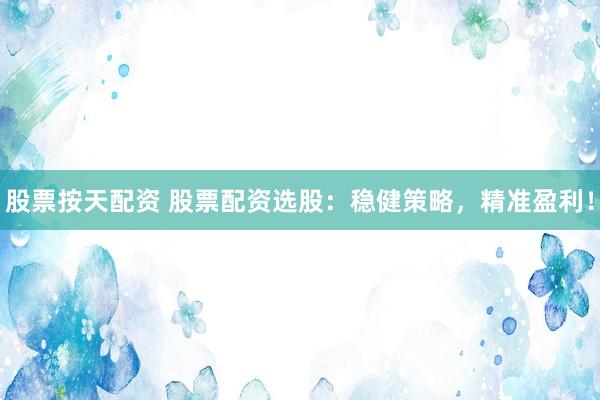 股票按天配资 股票配资选股：稳健策略，精准盈利！